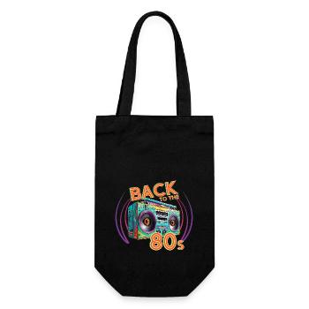Back to the 80s 80s Music Retro Vintage - Gift Bag for Bottles - black - Front