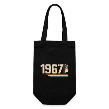 Millésime Anniversaire 1967 Fête Anniversaire 1967 - Sac à bouteille - noir - Devant