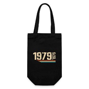 Millésime Anniversaire 1979 Fête Anniversaire 1979 - Sac à bouteille - noir - Devant