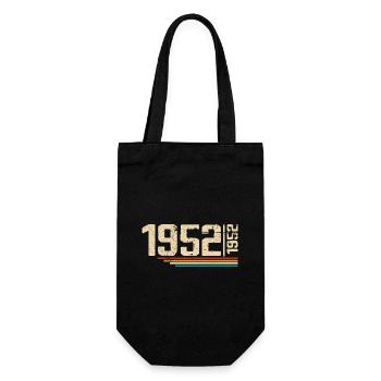 Vintage Anniversary 1952 Birthday Party 1952 - Gift Bag for Bottles - black - Front