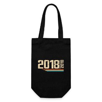 Vintage Anniversary 2018 Birthday Party 2018 - Gift Bag for Bottles - black - Front
