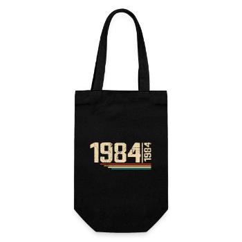 Vintage Anniversary 1984 Birthday Party 1984 - Gift Bag for Bottles - black - Front