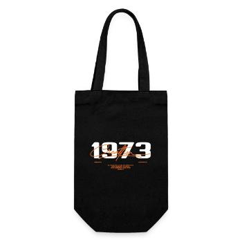 1973 Vintage Retro 1973 Geburtstagsgeschenk 1973 - Geschenkbeutel für Flaschen - Schwarz - Vorne
