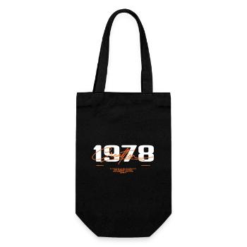 1978 Vintage Retro 1978 Geburtstagsgeschenk 1978 - Geschenkbeutel für Flaschen - Schwarz - Vorne