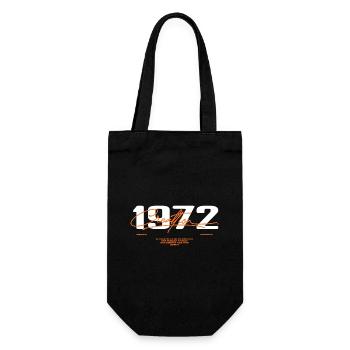 1972 Vintage Retro 1972 Geburtstagsgeschenk 1972 - Geschenkbeutel für Flaschen - Schwarz - Vorne