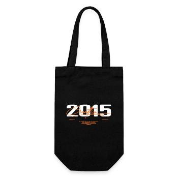 2015 Vintage Retro 2015 Geburtstagsgeschenk 2015 - Geschenkbeutel für Flaschen - Schwarz - Vorne