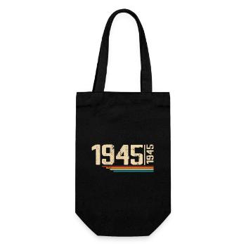 Millésime Anniversaire 1945 Fête Anniversaire 1945 - Sac à bouteille - noir - Devant