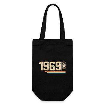 Vintage Anniversary 1969 Birthday Party 1969 - Gift Bag for Bottles - black - Front