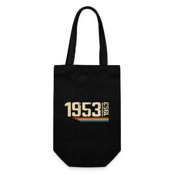 Vintage Anniversary 1953 Birthday Party 1953 - Gift Bag for Bottles - black - Front