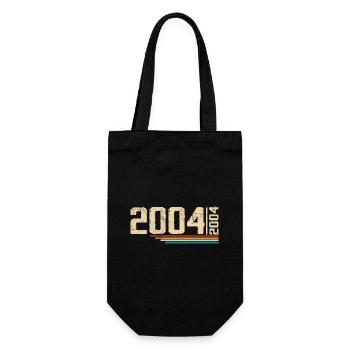 Vintage Anniversary 2004 Birthday Party 2004 - Gift Bag for Bottles - black - Front
