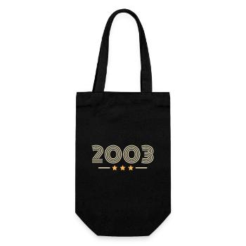 legendär seit 2003 Geburtstagsgeschenk 2003 - Geschenkbeutel für Flaschen - Schwarz - Vorne