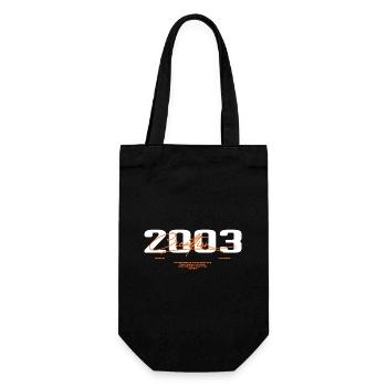2003 Vintage Retro 2003 Geburtstagsgeschenk 2003 - Geschenkbeutel für Flaschen - Schwarz - Vorne
