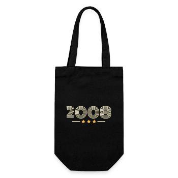 Legendary Since 2008 Birthday Gift 2008 - Gift Bag for Bottles - black - Front