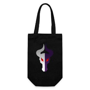 Tête de dragon à double face - Sac à bouteille - noir - Devant