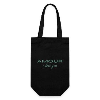 Amour i love you - Gift Bag for Bottles - black - Front