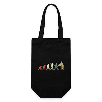 Veterinary Evolution Gift for Veterinarians - Gift Bag for Bottles - black - Front