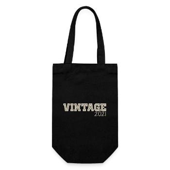 Vintage 2021 Original 2021 Retro 2021 Gift 2021 - Gift Bag for Bottles - black - Front