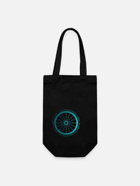 Gravel, Mountain Bike, Passion, Cycling - Gift Bag for Bottles - black