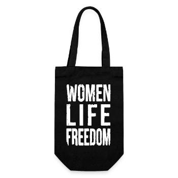 Women life freedom iran - Gift Bag for Bottles - black - Front