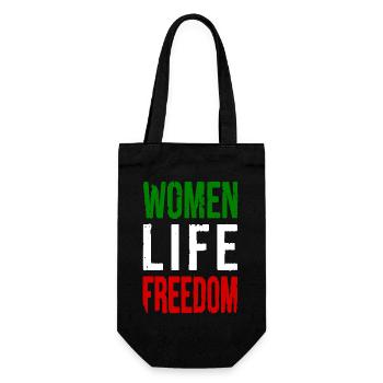 Women life freedom - Sac à bouteille - noir - Devant