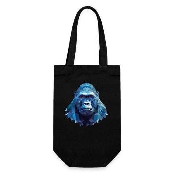 Cool Gorilla with Ice - Polygon Design - Gift Bag for Bottles - black - Front