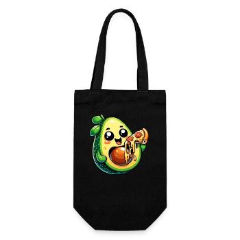 Avocado Pizza Cheese Lover - Gift Bag for Bottles - black - Front