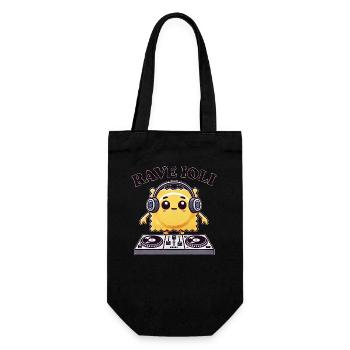 Ravioli Techno Musicien DJ Rave Dancing Disco - Sac à bouteille - noir - Devant