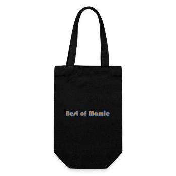 MAMIE. FÊTE DES MÈRES. BONNE FÊTE MAMIE. JE T'AIME - Sac à bouteille - noir - Devant