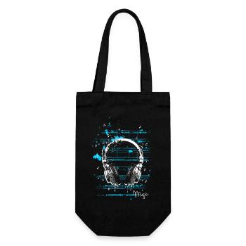 Casque musical - Sac à bouteille - noir - Devant