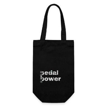 Gravel, Mountainbike, Leidenschaft, Radfahren - Geschenkbeutel für Flaschen - Schwarz - Vorne