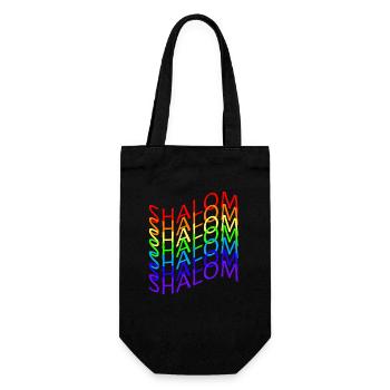 SHALOM ARC EN CIEL FLAG - Sac à bouteille - noir - Devant