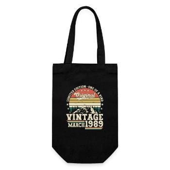 Mars né en 1989 34ème anniversaire cadeau homme - Sac à bouteille - noir - Devant