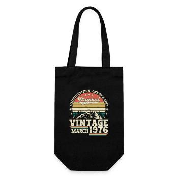 Mars né en 1976 47ème anniversaire cadeau homme - Sac à bouteille - noir - Devant