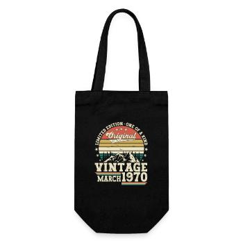 Mars né en 1970 53ème anniversaire cadeau homme - Sac à bouteille - noir - Devant