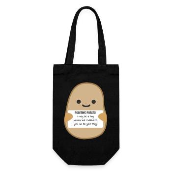 Positive Patate Joie de vivre Attitude face à la vie Joie - Sac à bouteille - noir - Devant
