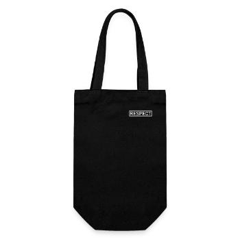 Respect - Geschenkbeutel für Flaschen - Schwarz - Vorne