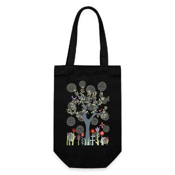 The Garden - Gift Bag for Bottles - black - Front
