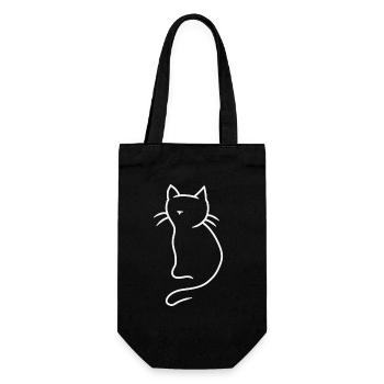 Chaton Chaton Chats Cadeau de Noël Miaou - Sac à bouteille - noir - Devant
