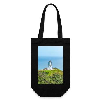 Lighthouse at Cape Reinga (Te Rerenga Wairua) New - Gift Bag for Bottles - black - Front