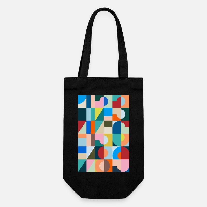 Numbers, digits, numbers - Gift Bag for Bottles - black