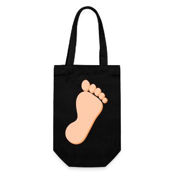 Foot Feet Foot Care Podiatry Gift Gift Idea - Sac à bouteille - noir - Devant