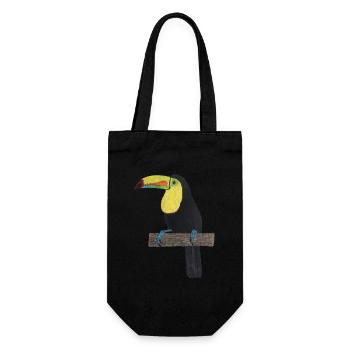 Forêt tropicale de Toucan Jungle - Sac à bouteille - noir - Devant