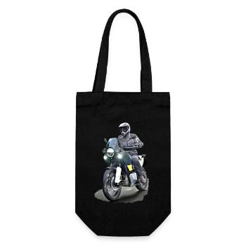 Poster Adventure Biker - Geschenkbeutel für Flaschen - Schwarz - Vorne