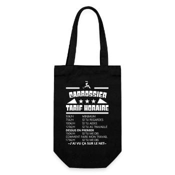 Carrossier tarif horaire t-shirt homme idée cadeau - Sac à bouteille - noir - Devant