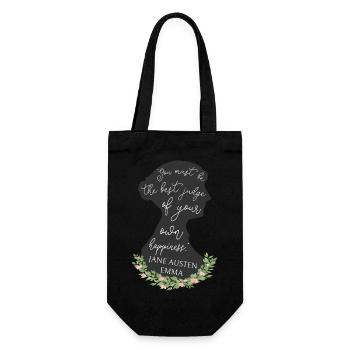 Emma Par Jane Austen Citation I - Jane Austen - Sac à bouteille - noir - Devant