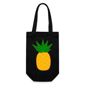 Pineapple with sunglasses summer t-shirt - Gift Bag for Bottles - black - Front