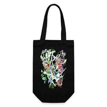 Conception de fond - Pastel - Sac à bouteille - noir - Devant