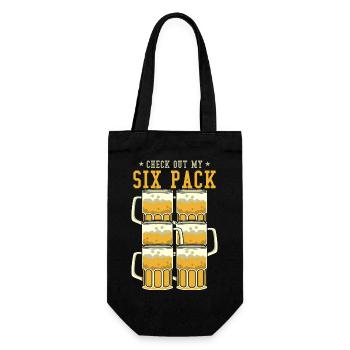 Beer Glasses Six Pack - Geschenkbeutel für Flaschen - Schwarz - Vorne