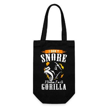 Gorilla strength weightlifting fitness - Gift Bag for Bottles - black - Front