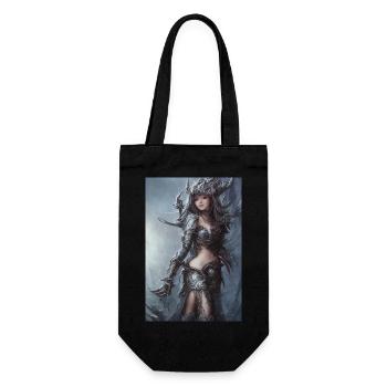 Fantasy Warrior Girl - Gift Bag for Bottles - black - Front